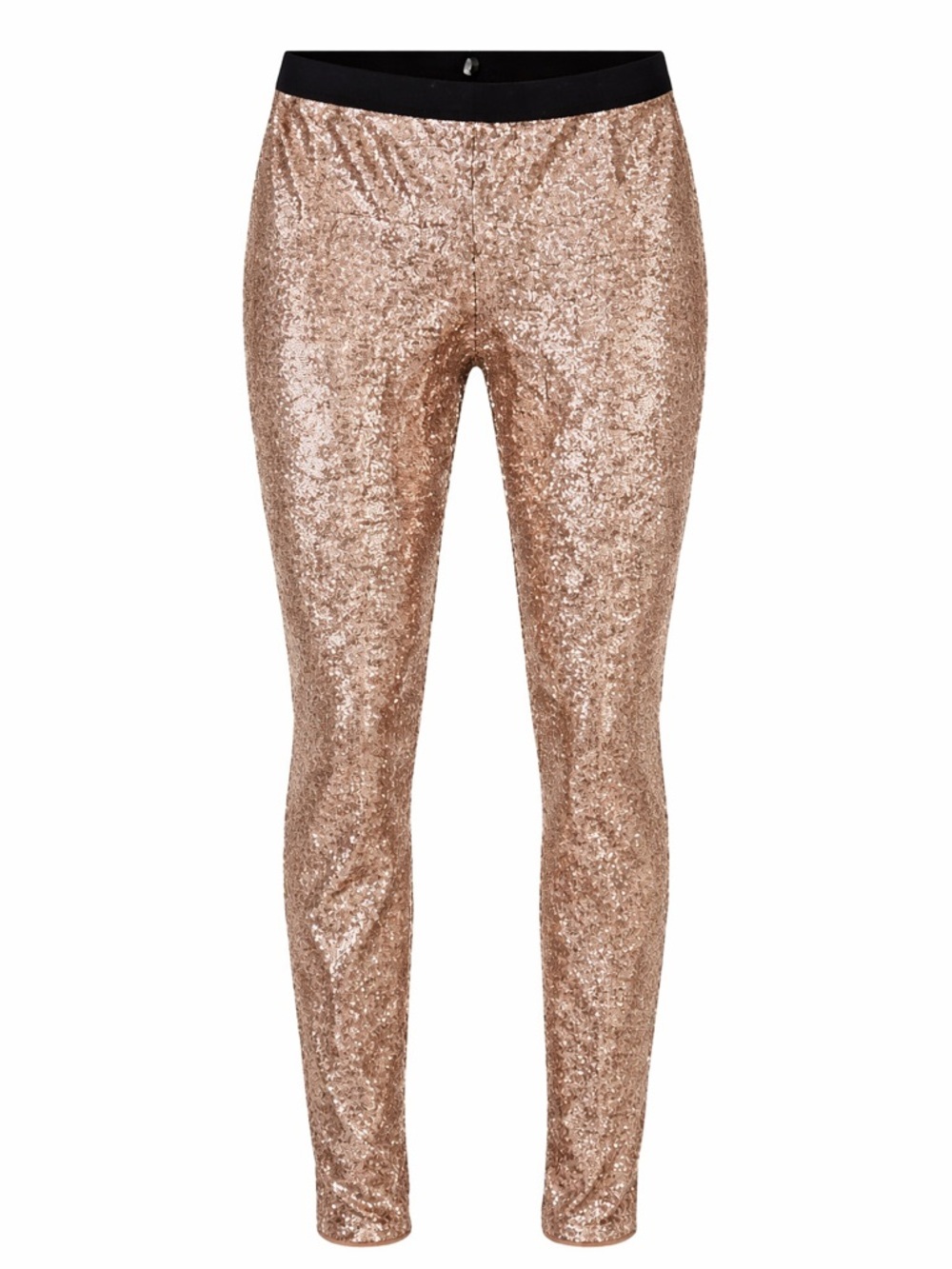 BCBGMAXAZRIA NWT gold sequin leggings, large